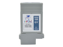 130ml Compatible Cartridge for CANON PFI-105GY and PFI-106GY GRAY